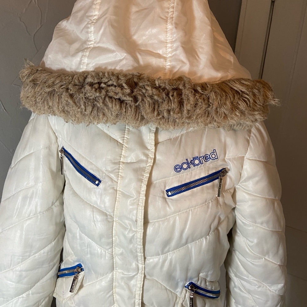 Vintage Echo Red puff jacket